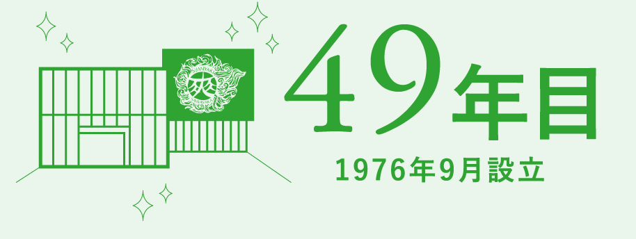 49年目 1976年9月設立