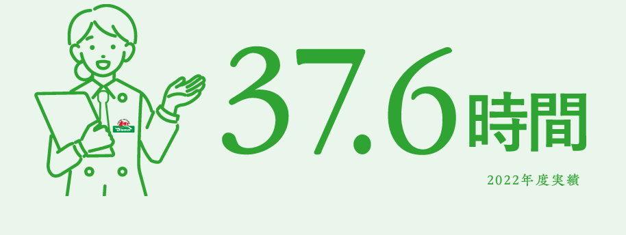 37.6時間 2022年度実績